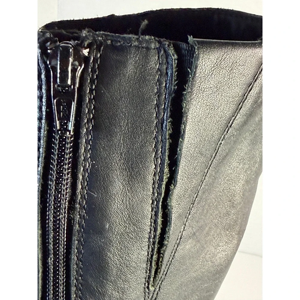 Born black leather